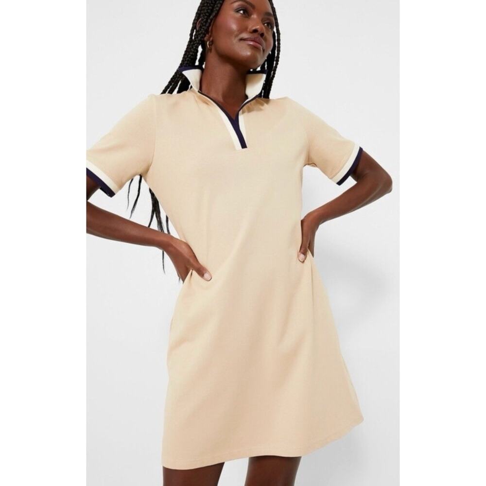 Tuckernuck Hutton Polo Dress Beige size XL